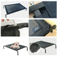 Heavy Duty Pet Dog Bed Black Textilene Trampoline Hammock Canvas Dog Bed